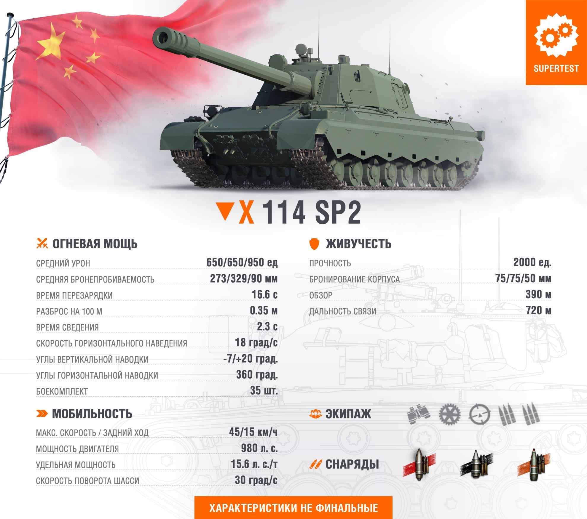 Китайская ПТ-САУ 10 уровня - 114 SP2