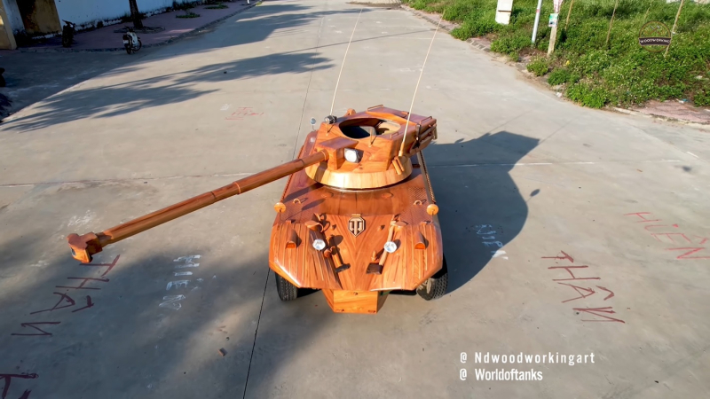 Известный Вьетнамский Плотник Воссоздал Рабочую Модель Ebr 105 Из World Of Tanks В Дереве